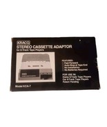 Vintage Kraco Stereo Cassette Adaptor For 8 Track Tape Players KCA-7 - $22.22