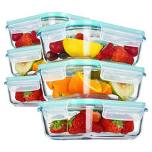 Glass Food Storage Containers with Airtight Snap Locking Lids BPA Free M... - €90,67 EUR