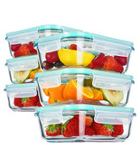 Glass Food Storage Containers with Airtight Snap Locking Lids BPA Free M... - $1,984.12 MXN
