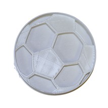 6x Soccer Ball Football Fondant Cutter Cupcake Topper 1.75 IN USA FD698 - £6.40 GBP