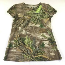 Realtree Girl Tee Out Fitters Top Camoflauge Shirt Short Sleeve ~ MAX1 ~New~ Xl - £10.94 GBP