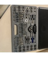 60PC Tap and Die Set Metric Imperial Sae Standard Bearing Steel Threadin... - $59.13 CAD