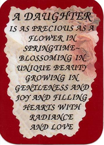 A Daughter Is As Precious As A Flower In Springtime 3" x 4" Love Note Inspiratio - $3.99