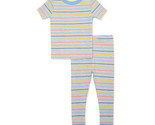 Wonder Nation Toddler Boy&#39;s Short Sleeve Tight Fit 2-Pcs Sleep Set Gray ... - £12.45 GBP