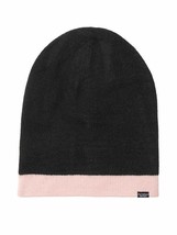 BNIP Victoria&#39;s  Secret   REVERSIBLE Hat Winter One Size Fits All BLACK ... - $19.79