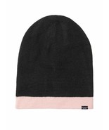 BNIP Victoria&#39;s  Secret   REVERSIBLE Hat Winter One Size Fits All BLACK ... - £15.56 GBP