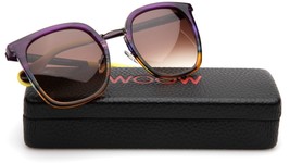 NEW WOOW Super Fresh 1  Col 2005 Purple Brown SUNGLASSES 53-21-140mm B50mm - £119.52 GBP