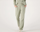 Belle by Kim Gravel TripleLuxe Petite French Terry Pant Green Tea, M  A5... - $27.68
