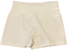 CHRLeisure White Compression Dance Athletic Shorts Size M, NEW - $18.99