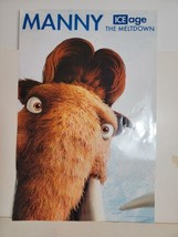 Ice Age The Meltdown Movie Poster Rare 2006 19&quot; X 12&quot; VTG Manny The Mammoth - £19.25 GBP
