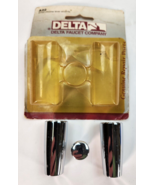 Delta Faucet Replacement Handles Chrome A22 +Lift Rod Knob Bath Kitchen ... - £12.65 GBP