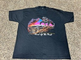 “END OF THE TRAIL” Native American T-Shirt Black XXL Best FOTL Vintage P... - $25.12