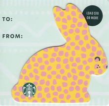 Starbucks 2022 Easter Bunny Yellow Mini Collectible Gift Card New No Value - £3.17 GBP