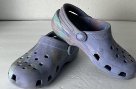 Crocs Kids Size 13 Rainbow Lavender Turquoise Pink - $13.56
