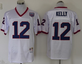 Men&#39;s Jim Kelly #12 Stitched Jersey White - €38,31 EUR+