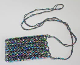 Artisan Bag Multicolor Beaded I.D Credit Card Crossbody Pouch 4.75&quot; L X ... - $22.99