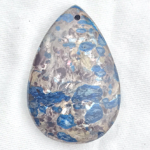 Multi Color Pendant Stone Rock Cut Polished Drilled Teardrop Shape Jasper - $11.95