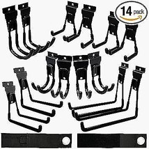 Kiitly 14 Pack Slatwall Hooks &amp; Hangers Multi Sizes 2 Adjustable Straps - £34.42 GBP