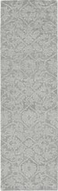 8' X 11' Gray and Light Gray Wool Floral Hand Tufted Area Rug - $798.99