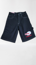 FUBU Platinum Vintage Y2K Black Carpenter Jean Shorts Mens 32 RARE JNCO - £51.51 GBP