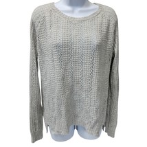 Aeropostale Womens S Pullover Knit Sweater Gray Oversized cover up long ... - $21.84