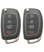 2Pcs For Hyundai Santa Fe Sonata Tucson Ix45 Car Remote Fob Flip Key She... - £18.01 GBP