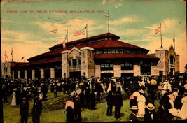 Indianapolis Indiana In~State FAIR-EXTERIOR Of Coliseum 1915 Postcard BK64 - £5.45 GBP
