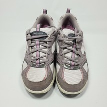 Skechers Shape Ups 11806 Gray Pink Toning Walking Shoes Women&#39;s Size US 9 - £21.83 GBP