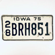 1975 United States Iowa Delaware County Passenger License Plate 28 BRH851 - £13.23 GBP