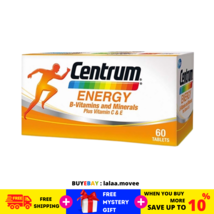 2X60&#39;s New Centrum Energy B-Vitamins and Minerals + Vitamin C &amp; E Free Shipping - £44.97 GBP