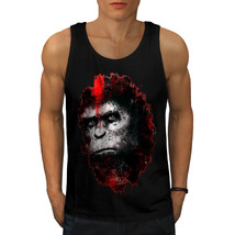 Monkey Face Beast Animal Tee Angry Planet Men Tank Top - £9.71 GBP