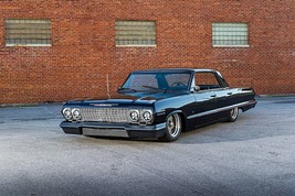 1963 Chevy Impala Custom Four Door | 24x36 inch POSTER | classic - £17.92 GBP