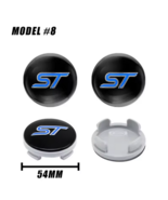 4x BLACK FORD CENTRE CAPS 54MM ALLOY WHEEL FITS MOST MODELS FOCUS FIESTA... - $24.99