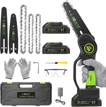 Mini Chainsaw Cordless 6 Inch 4 Inch, V-Modest Handheld Electric Chainsaw - £51.77 GBP