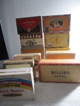 11 Vintage assorted Cigar Box &amp; Label King Edward Dutch Master Willard - £70.05 GBP