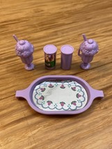Vintage Barbie Purple Soda Shop House Accessories Food Kitchen KG JD - $277.12 MXN