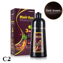 Meidu Hair Dye Color Shampoo 500ml (Dark Brown)+ Usa Seller - £21.12 GBP