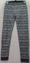 American Eagle Outfitters Leggings Women&#39;s Small Gray Aztec Cotton Taper... - £14.50 GBP
