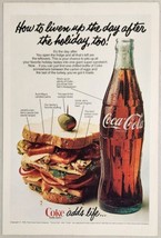 1979 Print Ad Coca-Cola in Bottle Huge Sandwich &amp; Ice Cold Coke - £12.02 GBP