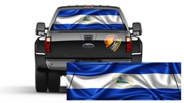 NICARAGUA FLAG Rear Window Perforated Graphic Decal  Truck SUV - £40.06 GBP