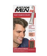 Just For Men Easy Comb-In Color, A-30 Light-Medium Brown, Single Applica... - £8.59 GBP