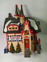 Dept 56 North Pole Heritage Santa&#39;s CHRISTMAS Light Shop #56397 Retired - £27.63 GBP