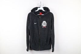 Nike Womens Small Spell Out Jersey Knit Ohio State University Full Zip Hoodie - £39.18 GBP