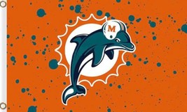 Miami Dolphins Flag 90cmx150cm/3x5FT - £14.22 GBP