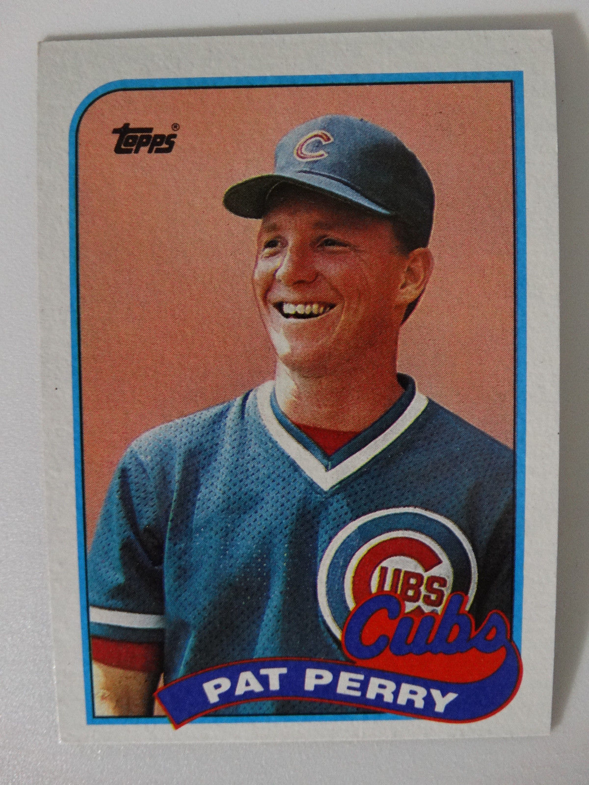 Primary image for 1989 Topps Pat Perry Chicago Cubs Wrong Back Error Baseball Card