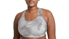 Nike Women's Plus Swoosh Medium Support Non-Padded Sports Bra (1XL) Smoke Gre... - $40.00