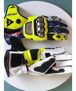 DAINESE Leather Motorcycle Motorbike Motogp Racing Leather Gloves - $1,520.41 MXN