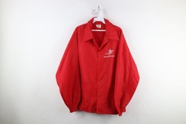 Vtg 70s Starter Mens L Spell Out Winchester Guns Coach Coaches Jacket Red USA - £116.40 GBP