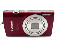 Canon PowerShot ELPH 180 20MP Digital Camera 8x Zoom HD RED Bundle Near ... - $291.41