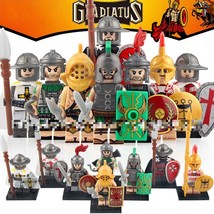 Roman Legion Gladiator Signifer Greek Hoplite Knights Templar 8pcs Minifigures - £13.93 GBP